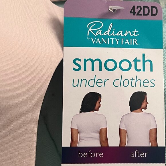 Radiant Vanity Fair Blush Pink Bra 42DD - Picture 3 of 6